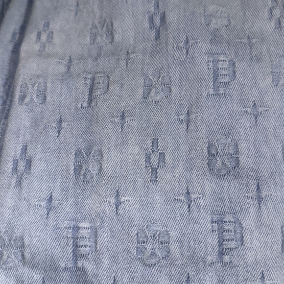 Men’s Size 31 Purple Jeans w Denim Print - Picture 2 of 4